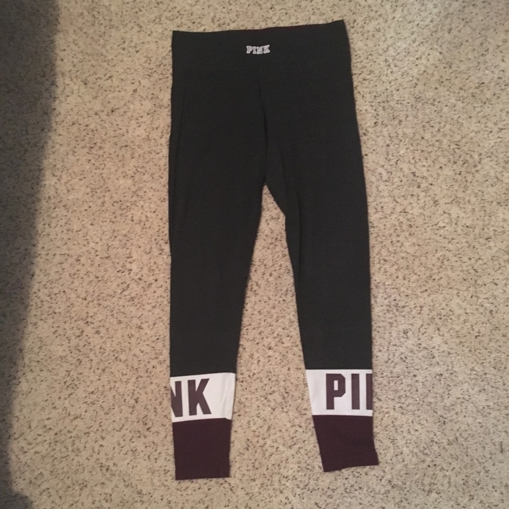 Pink grey leggings